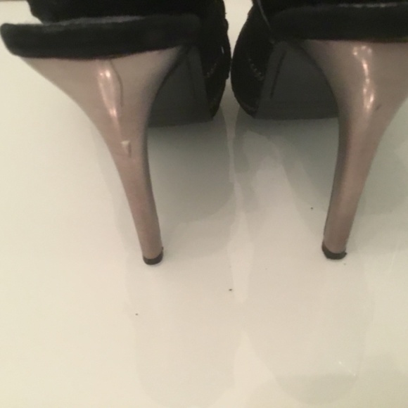 Sam Edelman suede peep toe zipper bootie sz 8 - Picture 5 of 10